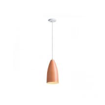 Hängeleuchte orange Keramik E27 15W – Pendelleuchte mit konischem Schirm – 230V – 15cm – 30cm