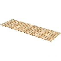Outsunny - Allée chemin de jardin enroulable en lattes de bois dim. 120L x 38l cm sapin pré-huilé