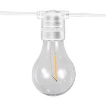 Allegra Stringa luminosa per interni ed esterni. 10 lampadine led a luce calda. Prodotto in Spagna
