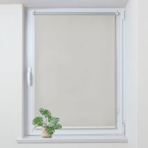 Store Enrouleur occultant sans percage, Isolant et Thermique, Rideau occultant pour Fenêtres et Portes, 105x120cm, Crème - Allesin
