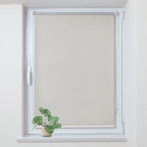 Allesin Store Enrouleur occultant sans percage, Isolant et Thermique, Rideau occultant pour Fenêtres et Portes, 60x120cm, Crème