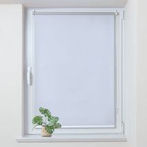 Store Enrouleur occultant sans percage, Isolant et Thermique, Rideau occultant pour Fenêtres et Portes, 90x120cm, Blanc - Allesin