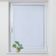 Store Enrouleur occultant sans percage, Isolant et Thermique, Rideau occultant pour Fenêtres et Portes, 100x230cm, Blanc - Allesin