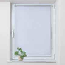 Store Enrouleur occultant sans percage, Isolant et Thermique, Rideau occultant pour Fenêtres et Portes, 85x230cm, Blanc - Allesin