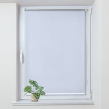 Store Enrouleur occultant sans percage, Isolant et Thermique, Rideau occultant pour Fenêtres et Portes, 75x120cm, Blanc - Allesin