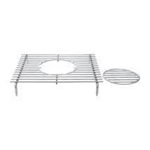 All Grill - Allgrill Geschirr-/Wok-Aufsatz für Seitenbrenner Extrem, Ultra, Outdoorküche 31x29x4,7cm Edelstahl