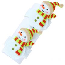 Alliances pour serviettes de table, feutre, thème Noël, lot de 2 pièces