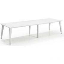 Allibert - Table de jardin - rectangulaire - blanc - en résine - 8 a 10 personnes - Lima by keter