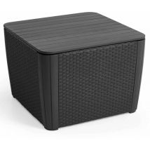 Table d'appoint de jardin Luzon+ Graphite 241664 Keter