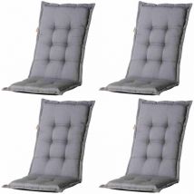 Set 4 x Panama grau A hoch 50 % Baumwolle, 45 % Polyester