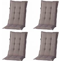 Set 4 x Panama taupe a hoch 50 % Baumwolle, 45 % Polyester