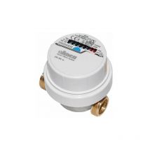Universal VSystem Wasserzähler kalt warm Wohnungswasserzähler verchromt qn 1,5 80mm ej 2025 - Allmess