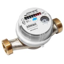 Allmess - Universal Vsystem Wasserzähler Kalt Warm Wohnungswasserzähler Verchromt Qn 2,5 130mm Ej 2025