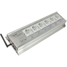Allnet 221638 Wifi-steckdosenleiste 6fach Silber Kaltgerätestecker 1 St.
