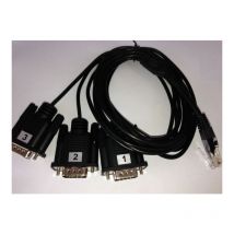 All4500 com 3 x DB9 RJ-45 Schwarz Cable Schnittstellen-/Geschlechtsadapter - Cable Schnittstellen-/Geschlechtsadapter (3 x DB9, RJ-45,