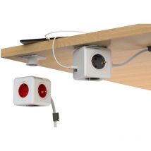 Allocacoc - PowerCube Extended Type e Interior 5salidas ac 1.5m Verde Base múltiple - Bases múltiples (Interior, 1,5 m, 5 Salidas ac, Tipo e (fr),