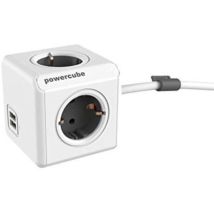 Allocacoc Powercube Extended Usb Incluso 1,5mt Cavo Grigio Type F