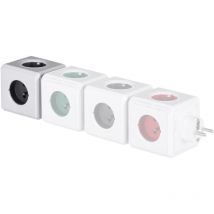 PowerCube usb originale usb Tipo e Indoor 4 uscite ac Grigio Base multipla - Base multipla (Indoor, 4 uscite ac, Tipo e (fr), Grigio, ce, 16 a)