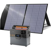 Allpowers Centrale Elettrica Portatile S300 Plus, Con 100w Pannello Solare, 288wh Batteria, 300w (600w Picco) Ac Uscita, Ricarica Da 0-80% In 40 