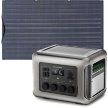 Allpowers - Générateur solaire R2500 2016 Wh avec panneaux solaires monocristallins etfe 200 w, 4 sorties ca de 2500 w (crête 4000 w), station