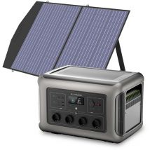 Allpowers - Générateur solaire R3500 avec panneaux solaires 100 w, batterie LiFePO4 3168 Wh avec 4 sorties ca 3500 w pour camping-car, maison,