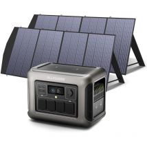 Allpowers - R1500 générateur solaire avec panneaux solaire pliables de 400W, 1152Wh batterie LiFeP04, 2 x Chargement rapide sans fil 15W, fonction