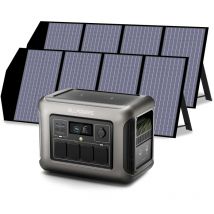 Allpowers - R1500 générateur solaire avec panneaux solaire pliables de 280W, 1152Wh batterie LiFeP04, 2 x Chargement rapide sans fil 15W, fonction