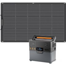 Allpowers - S300 plus 288Wh/300W tragbares Kraftwerk mit 100W flexiblem monokristallinem Solarpanel, schnelles Aufladen, geeignet für Outdoor-Camping