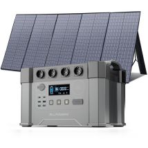 S2000 Pro Tragbares Powerstation 1500Wh 2400W akku Solargenerator Mobiler Stromspeicher Power Station (4000W Spitzenwert) mit 400W Faltbares