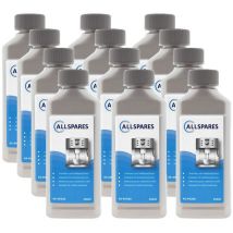 Détartrant universel liquide (12x 250ml) pour Delonghi / Saeco / Philips DLSC003 / CA6702 - Allspares