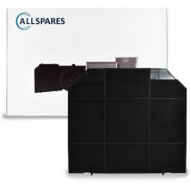 Allspares - Filtre à charbon pour hottes aspirantes adapté pour Smeg KITFC161, Zanussi aeg EFF72 /E3CFF72, Electrolux MCFE04 / 9029800480, Atag