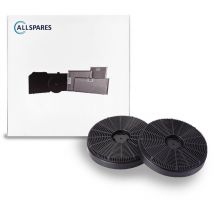 Filtre à charbon (2pcs) GoodHome 50 / CARBFILT50 par Allspares