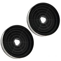 Allspares - Filtre à charbon (2 pcs.) pour hottes aspirantes - Adapté pour Candy KFC6918 / 35602061 et Airlux CR390 (Ø170x35mm)