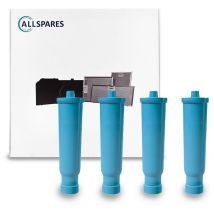 Allspares - Filtre à eau (4x) pour Machine à Café jura impressa / Ena remplacement pour les modèles de filtre jura Blue