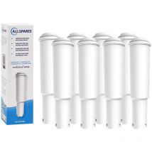 Allspares - Filtre à eau (x8) pour Machine à Café jura impressa remplacement pour les modèles de filtre jura White 60209