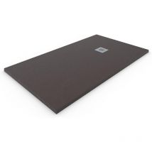 Duschwanne Aus Extraflachem Harz - Alle Größen - 6 Farben - Ventil Und Geschenkgitter - Schokolade Ral. 8017 80x140 Cm - Allstone