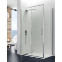 Titan 1+1 Duschkabine - Eckduschkabine mit fester Seite 130x70 cm Transparent - Allstone