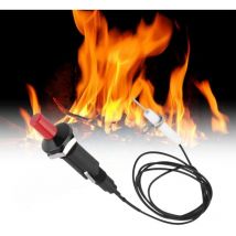 Allumage Piézo , Allumeur à Bouton Poussoir, Professionnel pp Plastique Allumeur Piezo d'étinc Avec 1 m Cable pour Foyer Au Gaz, Allumeur, Briquet