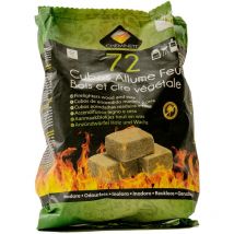 Allume feu cubes bois 100% naturel 72 pcs
