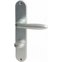 Alpertec - Alluminio Ray ii - ls per carteiio scopino per wc con porte del bagno in anodizzato anti blindature, 78 mm, argento, 40362030PO