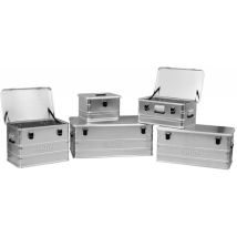 Alutec – Scatola in alluminio C 560x353x380 mm – Resistente alla corrosione e all'acqua – Maniglie di sicurezza