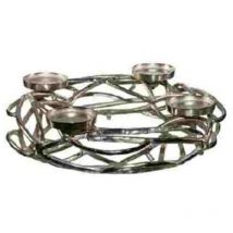 Alluminio P/Candele 4 Posti 50X21Cm X1