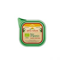 Bio Bio -Einzelprotein HЩhnchen 150 g - Hassed Food ohne monoprotische Getreide fЩr erwachsene Hunde - Almo Nature
