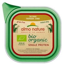 Cane Bio Organic Vaschetta 150gr Tacchino - Almo Nature