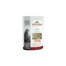Almo Nature Natural per Gatto da 55 gr Filetto di Pollo e Prosciutto
