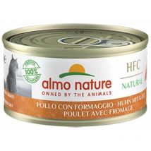 Hfc Natural per Gatto da 70 gr Pollo con Formaggio - Almo Nature