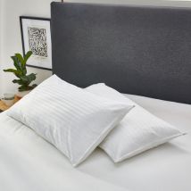 2 Almohadas plumón 30% y doble funda 100% algodón 40x90cm Pikolin Home