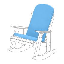Cojín de asiento para silla de exterior de calidad superior y respaldo alto con correas de seguridad para jardín, Cojín de asiento para silla