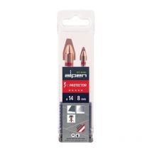 Jeu de forets à carrelage C PROTECTOR 2 pièces D.8/14mm ALPEN