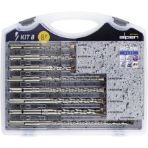 80704100100 Hartmetall Hammerbohrer-Set 8teilig 5 mm, 6 mm, 6 mm, 8 mm, 8 mm, 8 mm, 10 mm, 12 - Alpen
